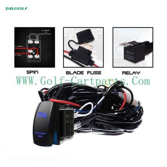 12V Golf Cart LED Light Kit with 50,000 Hours Lifespan and EZGO TXT Compatibility