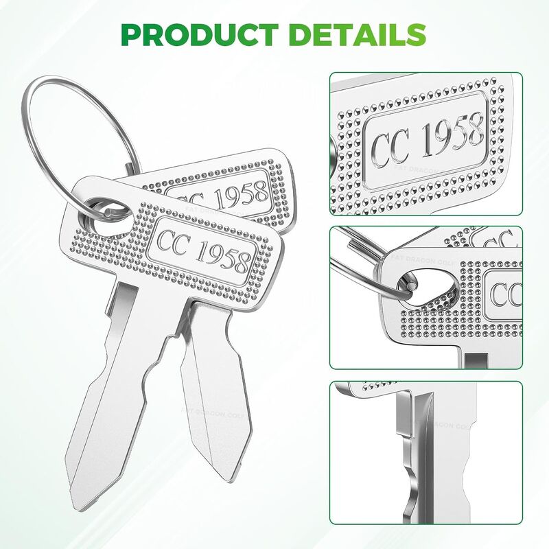 Ключи зажигания Club Car DS Precedent 1012505 OEM, запасная пара ключей, прочная латунная заготовка